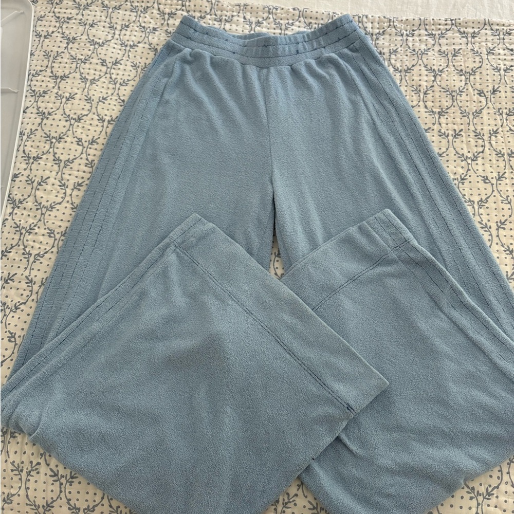 Comfy and cute blue terry cloth Urban Outfitters pants
